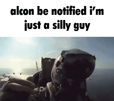 A Fighter Jet Is Flying Over The Ocean And A Soldier Is Sitting In The Cockpit Of The Plane . GIF