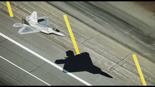 A Fighter Jet Is Taking Off From A Runway GIF