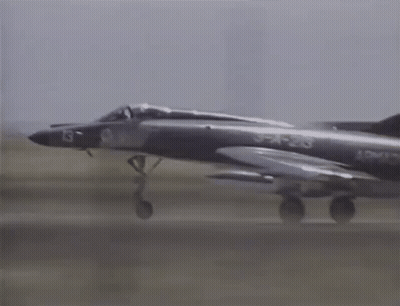 A Fighter Jet With The Number 3-1-23 On The Side GIF