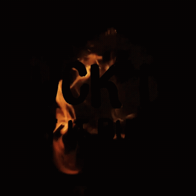 A Fire Background With The Words Fuck It Let It Burn GIF