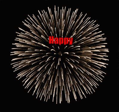 A Fireworks Display With The Words Happy New Year 2020 GIF