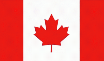 A Flag With A Maple Leaf Between The British Flag And The Australian Flag GIF