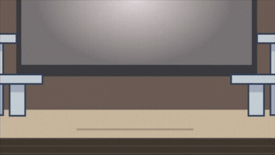 A Flat Screen Tv Is Sitting On A Wooden Table In A Room GIF