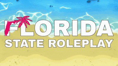 A Florida State Roleplay Logo With A Palm Tree GIF