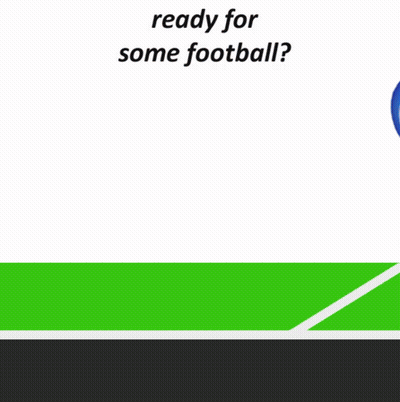 A Football And A Helmet On A Green Field With The Words " Ready For Some Football " GIF