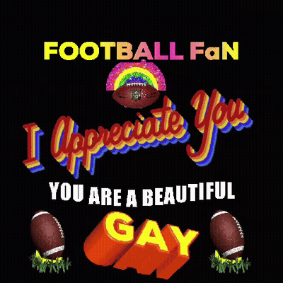 A Football Fan Says I Appreciate You You Are A Beautiful Gay GIF