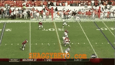A Football Game Between Arizona St And Usc Is Being Shown On Shaggybet.com GIF