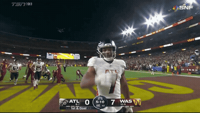 A Football Game Between Atl And Was Is Being Shown On Snf GIF