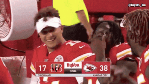 A Football Game Between Cincinnati And Kansas City Is Being Played GIF