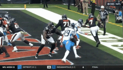 A Football Game Between Detroit And Indianapolis Is On Cbs GIF