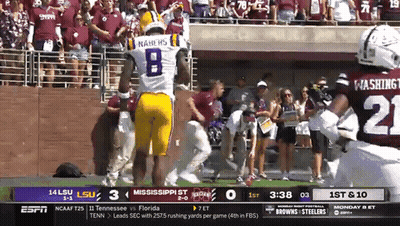 A Football Game Between Lsu And Mississippi St. GIF