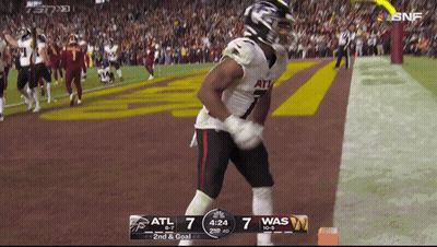 A Football Game Between The Atl And The Was GIF