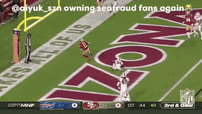 A Football Game Between The San Francisco 49Ers And The Washington Redskins GIF