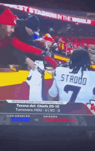 A Football Game Between The Texans And Cardinals GIF