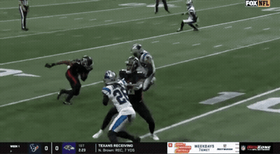 A Football Game Between The Texans And The Ravens On Fox Nfl GIF