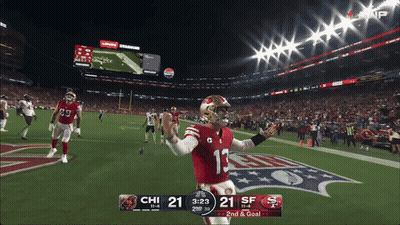 A Football Game Is Being Played And The Score Is 21 To 21 GIF