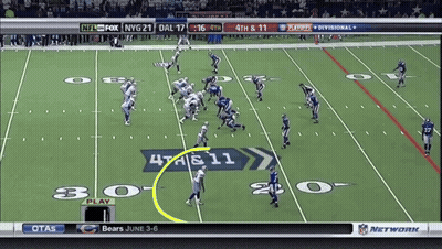 A Football Game Is Being Played Between The Bears And The Dallas Cowboys GIF