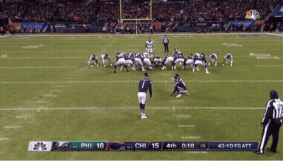A Football Game Is Being Played Between The Eagles And The Bears GIF
