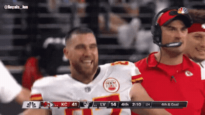 A Football Game Is Being Played Between The Kansas City Chiefs And The Washington Redskins GIF