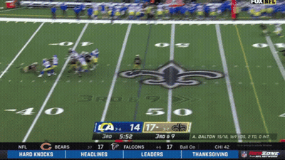A Football Game Is Being Played Between The Rams And The Falcons GIF