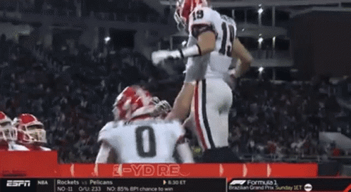 A Football Game Is Being Played Between The Rockets And Pelicans GIF