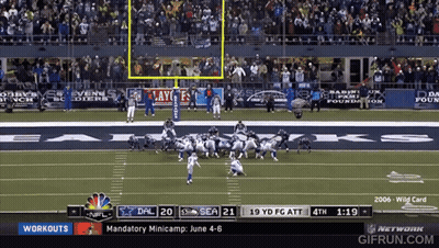 A Football Game Is Being Played Between The Seahawks And The Dals GIF