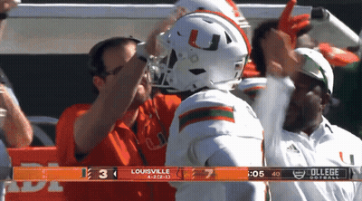 A Football Game Is Being Played In Louisville GIF