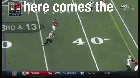 A Football Game Is Being Played On A Fox Nfl Network GIF