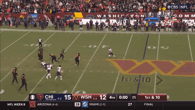 A Football Game Is Being Played On Cbs GIF
