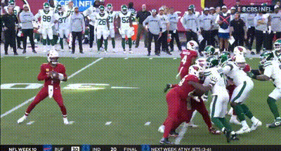 A Football Game Is Being Played On Cbs GIF