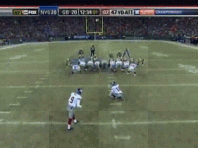 A Football Game Is Being Played On Fox And Nvg GIF