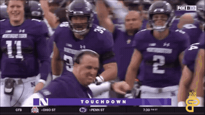 A Football Game Is Being Played On Fox GIF