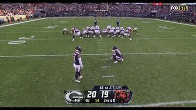 A Football Game Is Being Played On Fox Nfl GIF
