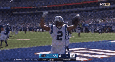 A Football Game Is Being Played On Fox Nfl GIF