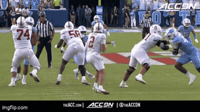 A Football Game Is Being Played With The Accon Logo In The Corner GIF