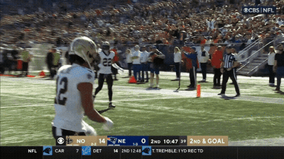 A Football Game Is Being Shown On Cbs And Nfl GIF