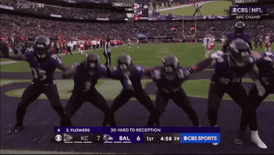 A Football Game Is Being Shown On Cbs GIF
