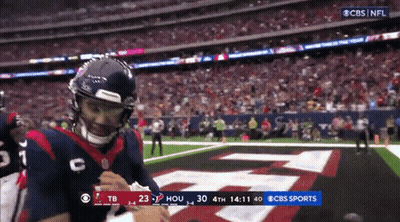 A Football Game Is Being Shown On Cbs GIF