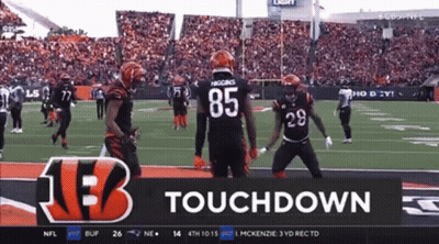A Football Game Is Being Shown On Cbs Nfl GIF