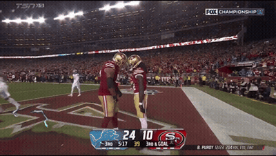 A Football Game Is Being Shown On Fox Championship X GIF