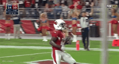 A Football Game Is Being Shown On Fox Network GIF