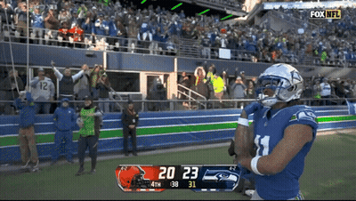 A Football Game Is Being Shown On Fox Nfl GIF