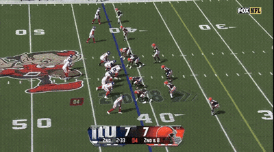A Football Game Is Being Shown On Fox Nfl And The Score Is 7 To 7 GIF
