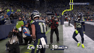 A Football Game Is Being Shown On The Fox Championship Channel GIF