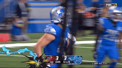 A Football Game Is Being Shown On The Fox Nfl Channel GIF