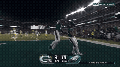 A Football Game Is Being Shown On The Fox Wild Card Channel GIF