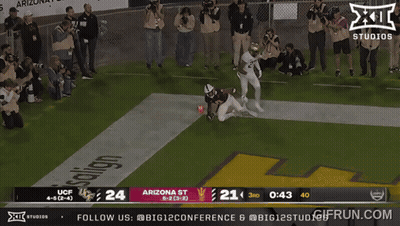 A Football Game Is Being Shown On The X11 Studios Network GIF
