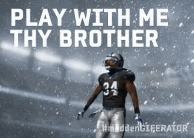 A Football Player In A Black Jersey With The Number 34 On It GIF