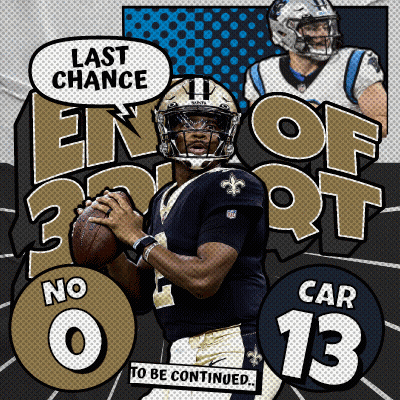 A Football Player Is Holding A Ball And Says Last Chance GIF
