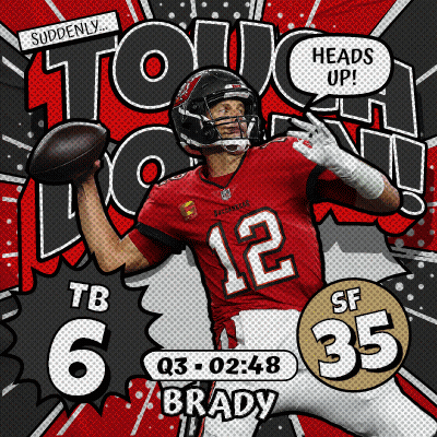 A Football Player Named Brady Is Throwing A Ball GIF